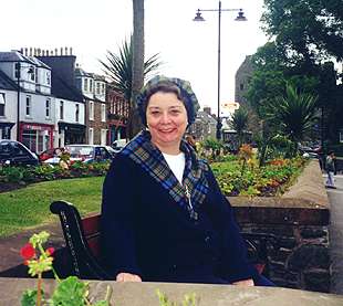 Pam with MacLellan Tartan