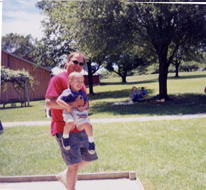 Paul and Benjamin at Music Festival