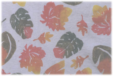 Autumn Leaves tee detail