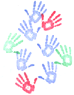 Hands Up! lamp detail