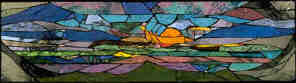 Picture of "First Son" a colored mirror mosaic.  CLICK HERE