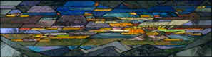 Picture of "Seventh Son" a colored mirror mosaic.  CLICK HERE