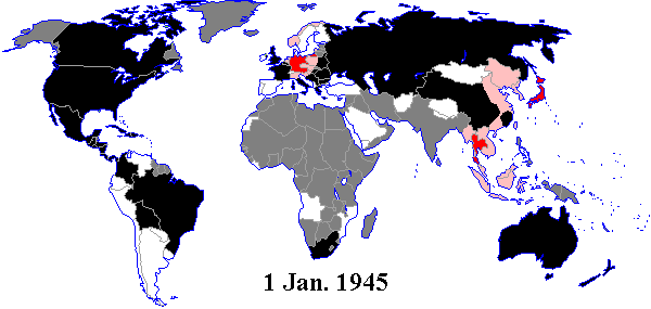 Allied and Axis Powers 1945