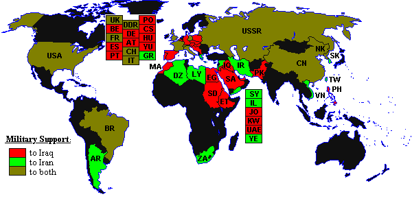 persian gulf war map