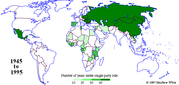 Map Single Party Governments