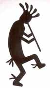 The Hopi god of agriculture, Kokopelli.