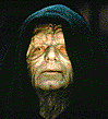 A picture of the Emperor from the "Star Wars" trilogy