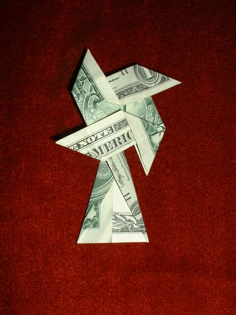 dollar bill origami. Dollar Bill Origami by John