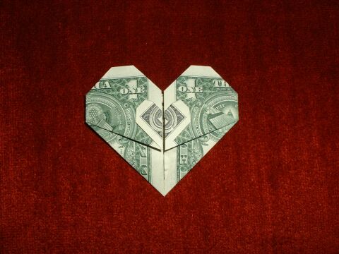 dollar bill origami. From: 3x7 (or US dollar bill)