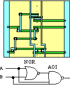 top view of metal-gate FET's
