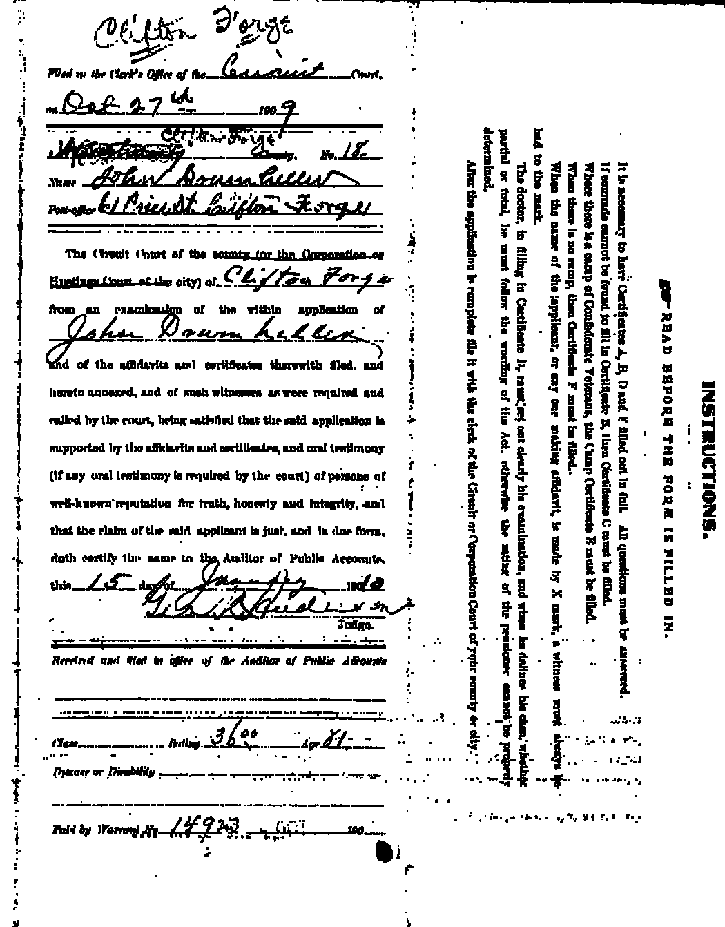 Application Receipt