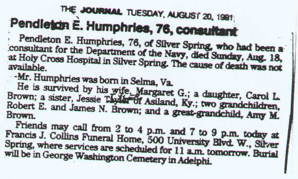 Pendleton Humphries