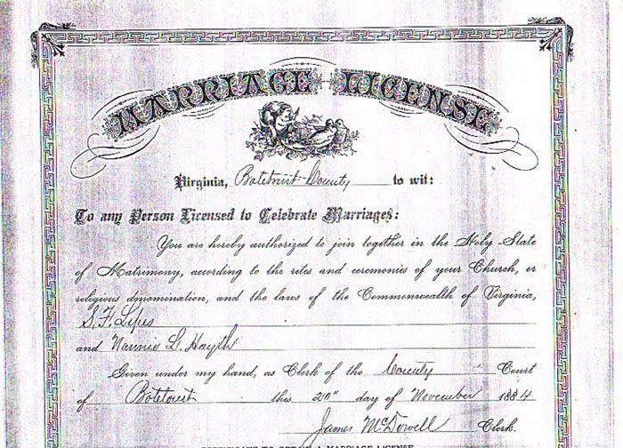 Marriage Certificate