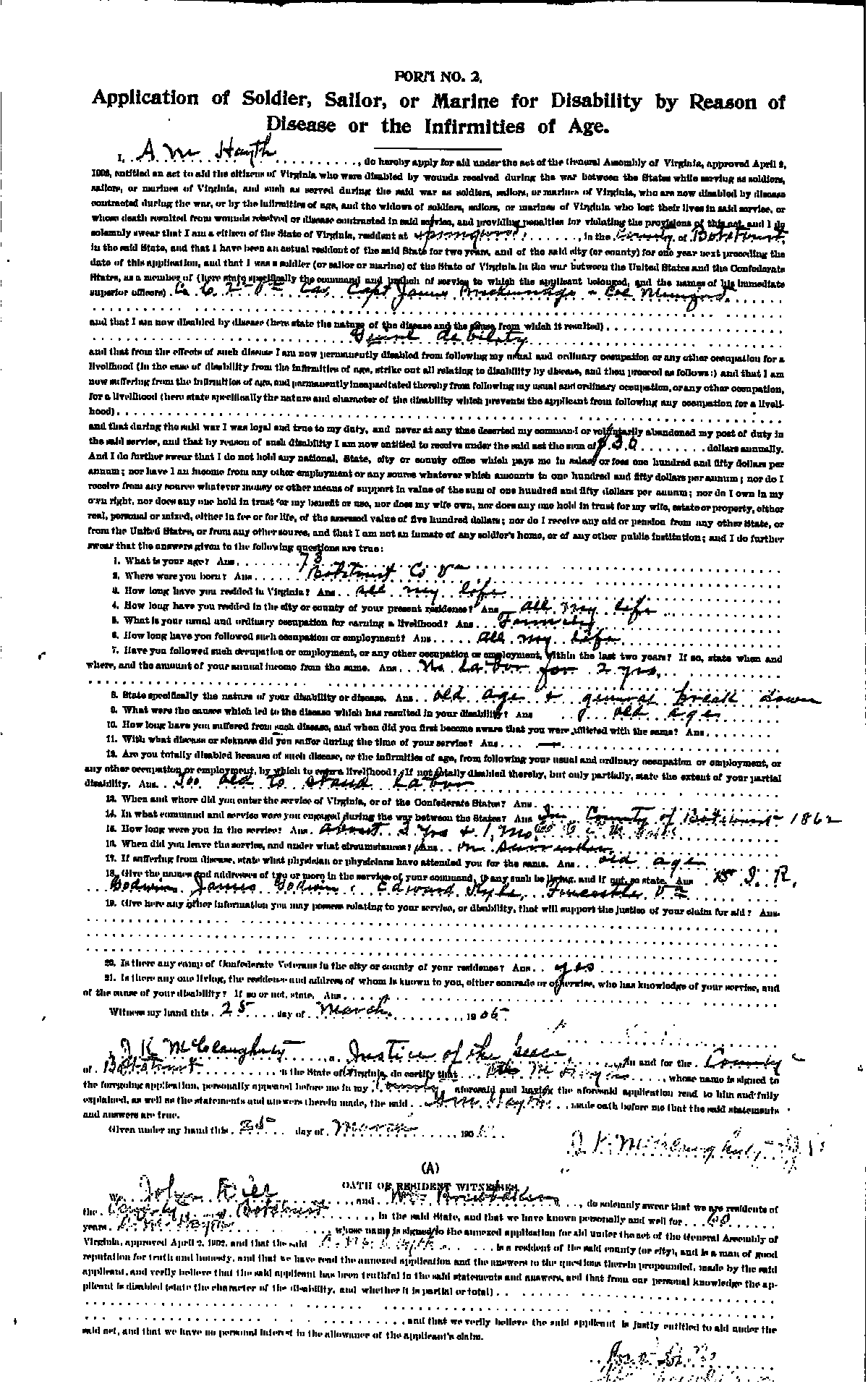 Pension Application
