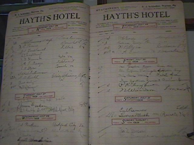 Hotel Register